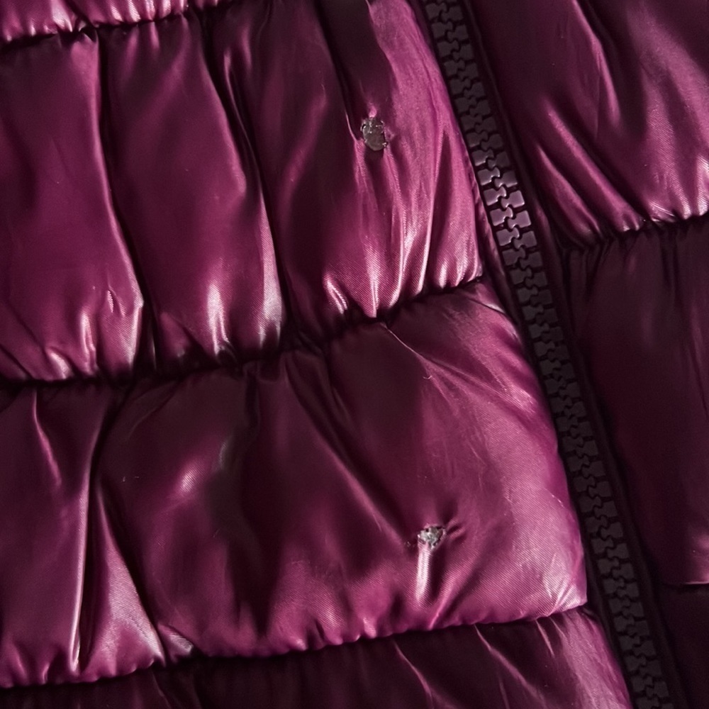INC International Concepts Purple Puffy Coat Size Small - Picture 5 of 6